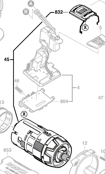 Train epicycloidal BOSCH réf. 2 606 200 255